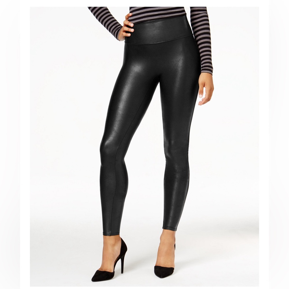Spanx faux leather leggings small